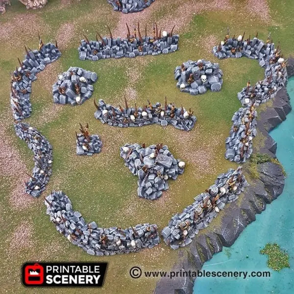 Goblin Barricades and Rubble - Fantasy Scatter Terrain