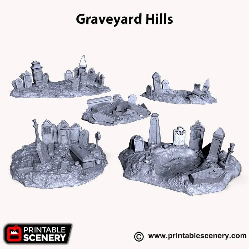 Graveyard Hills - Fantasy Scatter Terrain