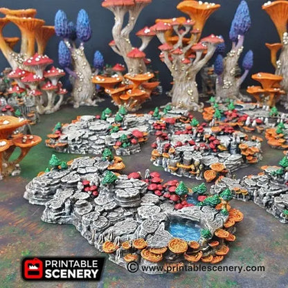 Grotto Floors / Crystal / Shroom - Fantasy Scatter Terrain