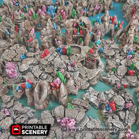 Grotto Floors / Crystal / Shroom - Fantasy Scatter Terrain