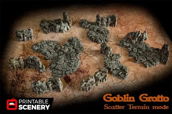 Grotto Walls / Crystal / Shroom - Fantasy Scatter Terrain
