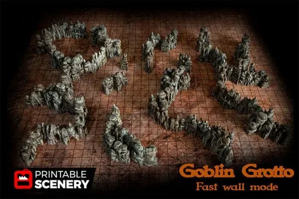 Grotto Walls / Crystal / Shroom - Fantasy Scatter Terrain