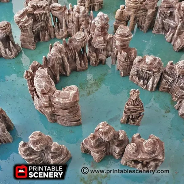 Grotto Walls / Crystal / Shroom - Fantasy Scatter Terrain