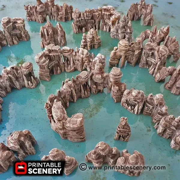 Grotto Walls / Crystal / Shroom - Fantasy Scatter Terrain