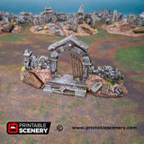 Hallowed Graveyard Walls - Fantasy Terrain