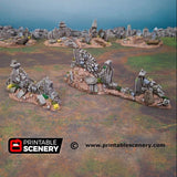 Hallowed Graveyard Walls - Fantasy Terrain