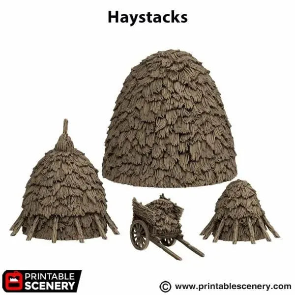 Haystacks - Country & King - Fantasy Historical Scatter Terrain