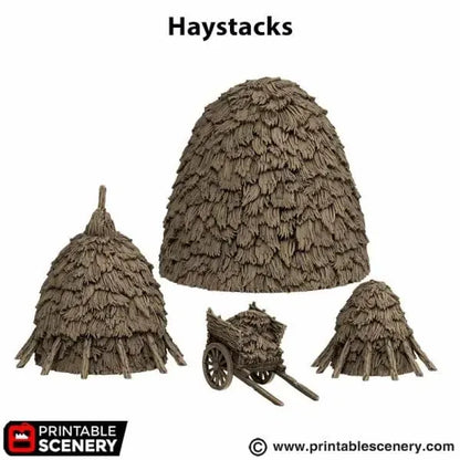 Haystacks - Country & King - Fantasy Historical Scatter Terrain