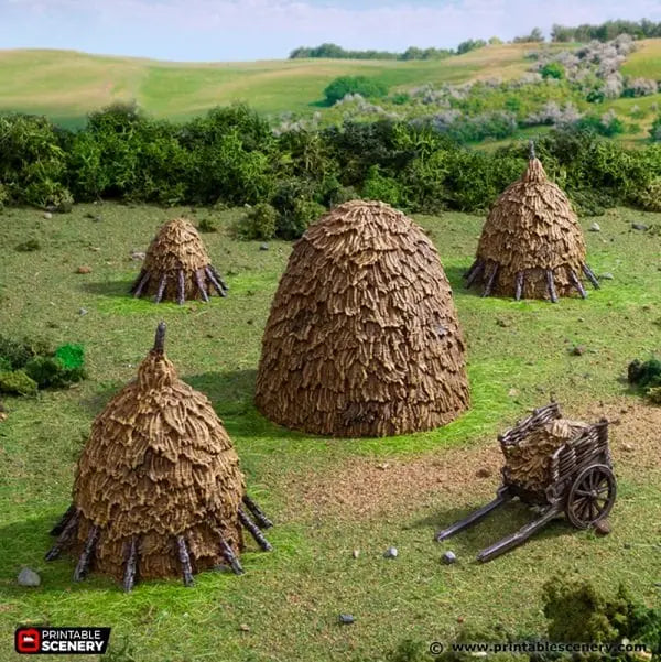Haystacks - Country & King - Fantasy Historical Scatter Terrain