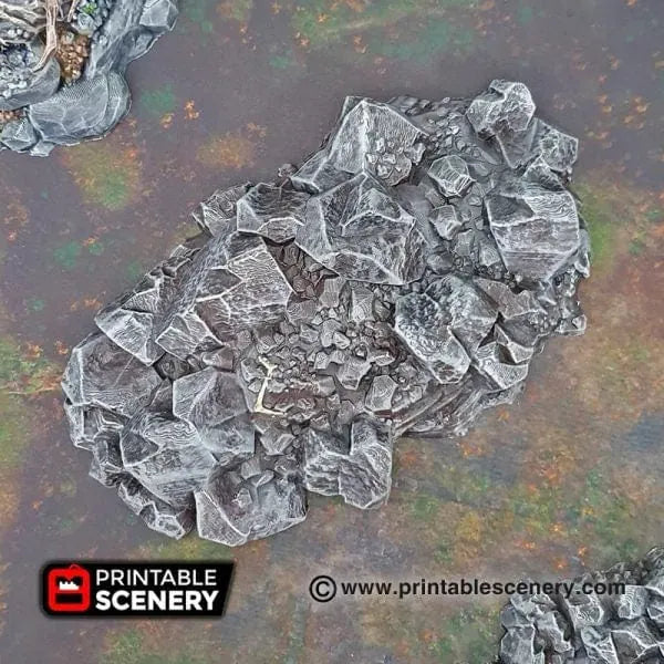 Jagged Rocks Terrain Texture Jagged Rocks - Scatter Terrain – Wargame Portal