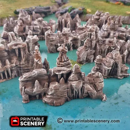 Low Grotto Walls - Fantasy Scatter Terrain