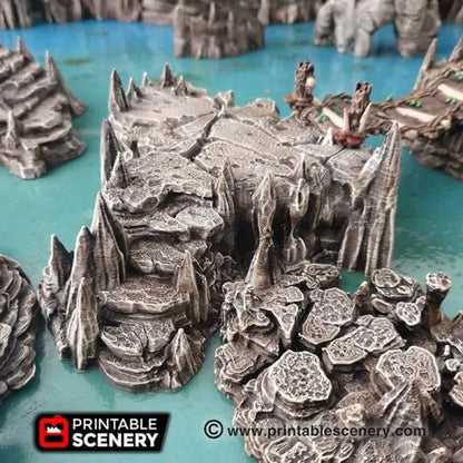 Raised Caverns / Shroom with Bridges- Fantasy Scatter Terrain