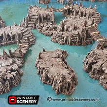 Raised Caverns / Shroom with Bridges- Fantasy Scatter Terrain