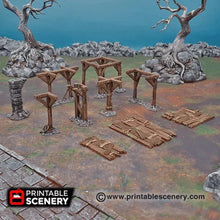 Scaffolding and Support Columns - Scatter Terrain