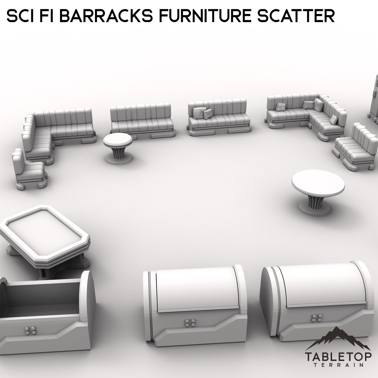 Sci Fi Barracks Furniture Scatter