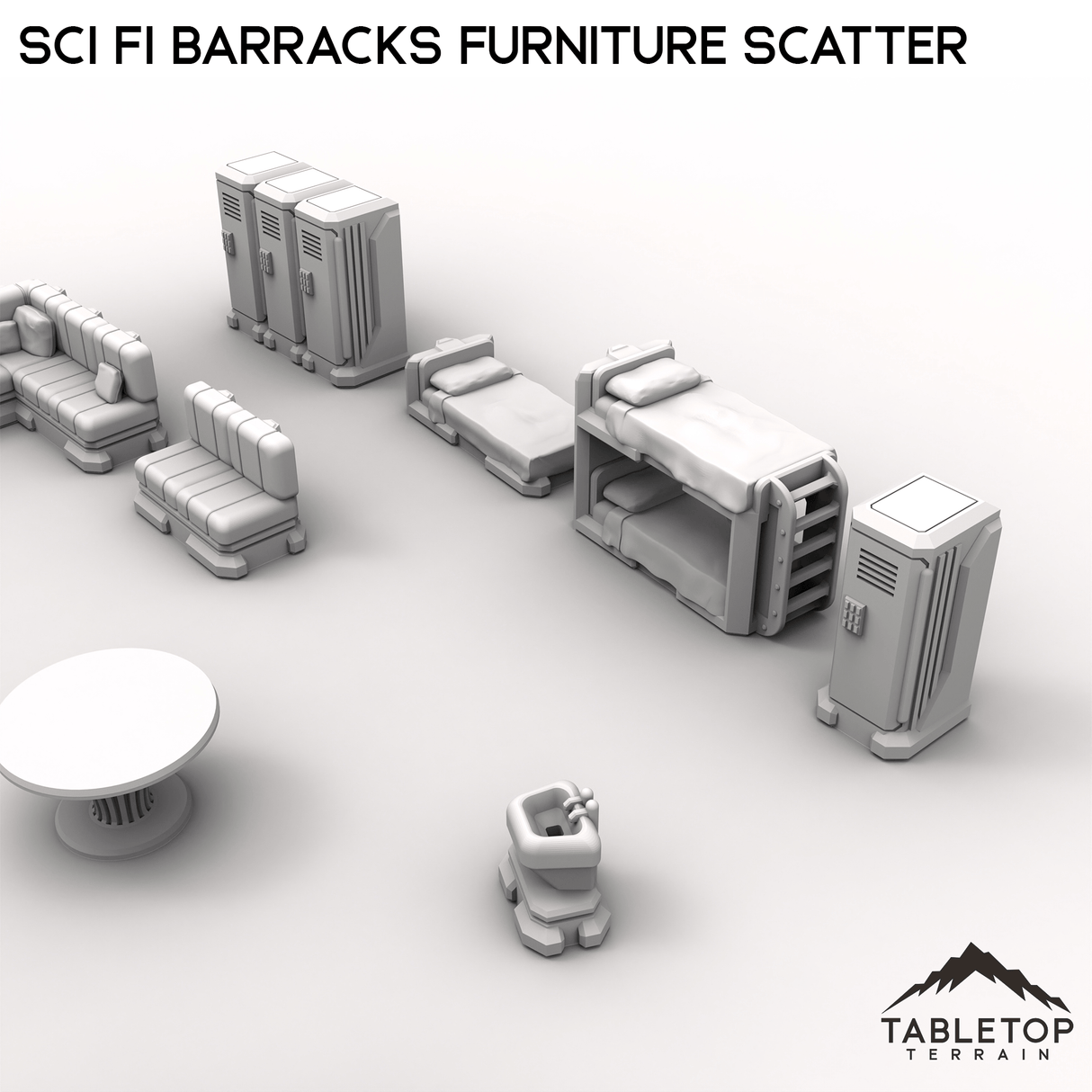 Sci Fi Barracks Furniture Scatter
