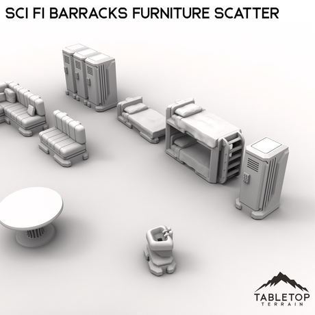Sci Fi Barracks Furniture Scatter