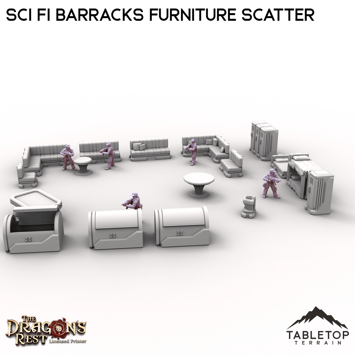 Sci Fi Barracks Furniture Scatter