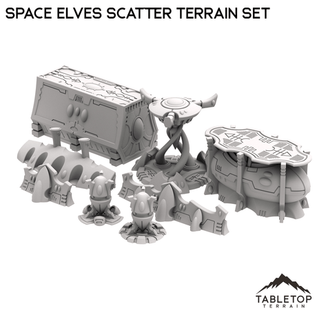 Space Elves Scatter Terrain Set