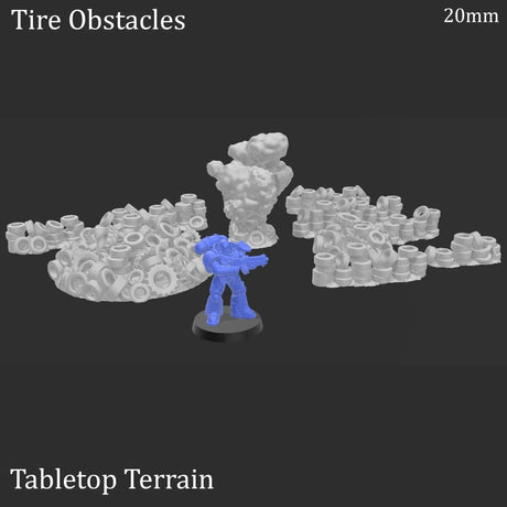 Tire Obstacles - Apocalyptic Scatter Terrain