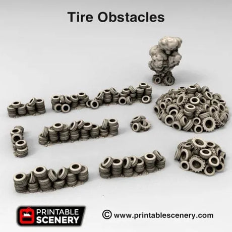 Tire Obstacles - Apocalyptic Scatter Terrain