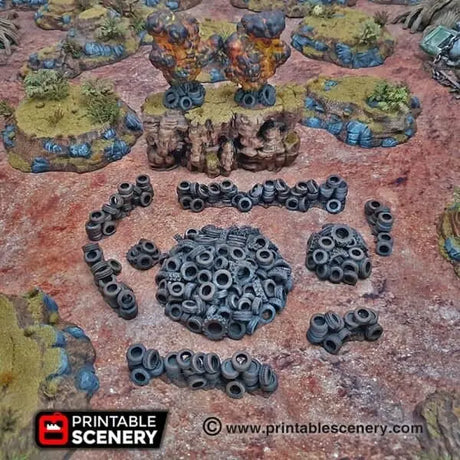 Tire Obstacles - Apocalyptic Scatter Terrain