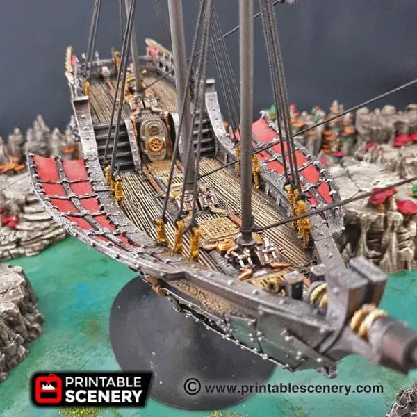 Flying Dhow - Flying Pirate Merchant Ship