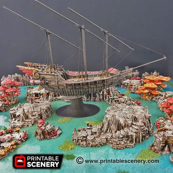 Flying Dhow - Flying Pirate Merchant Ship