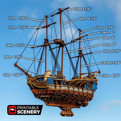 Flying Frigate - Flying Pirate Ship