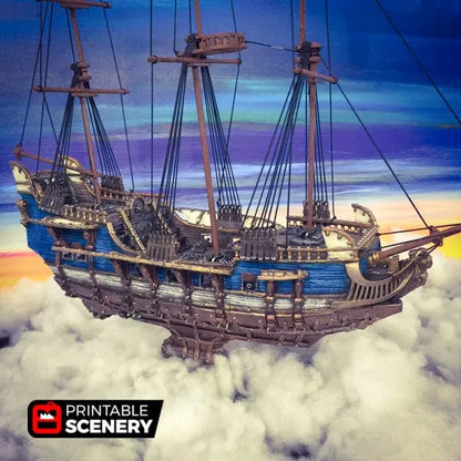 Flying Frigate - Flying Pirate Ship