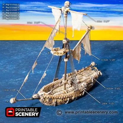 Undead Sloop - Undead Pirate Ship