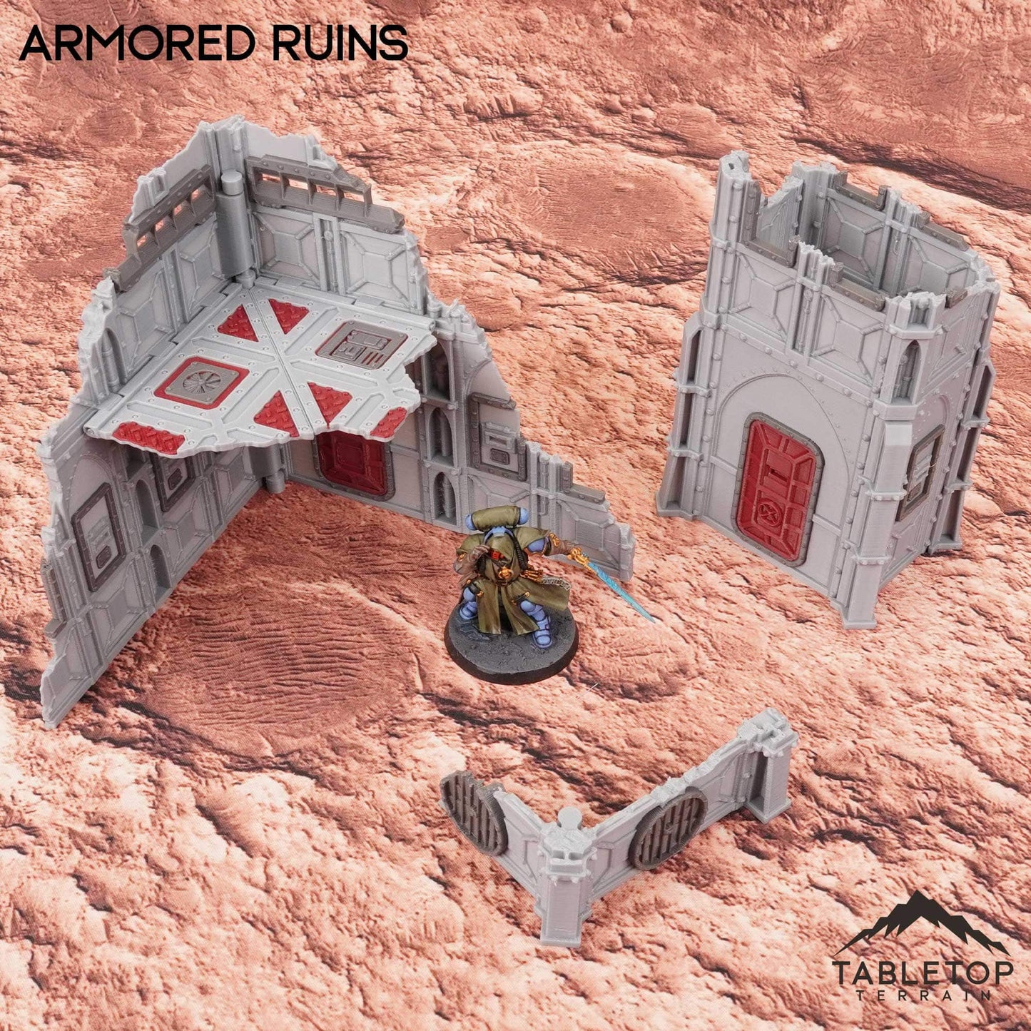 11e Armored Ruins Foldable Tournament Terrain