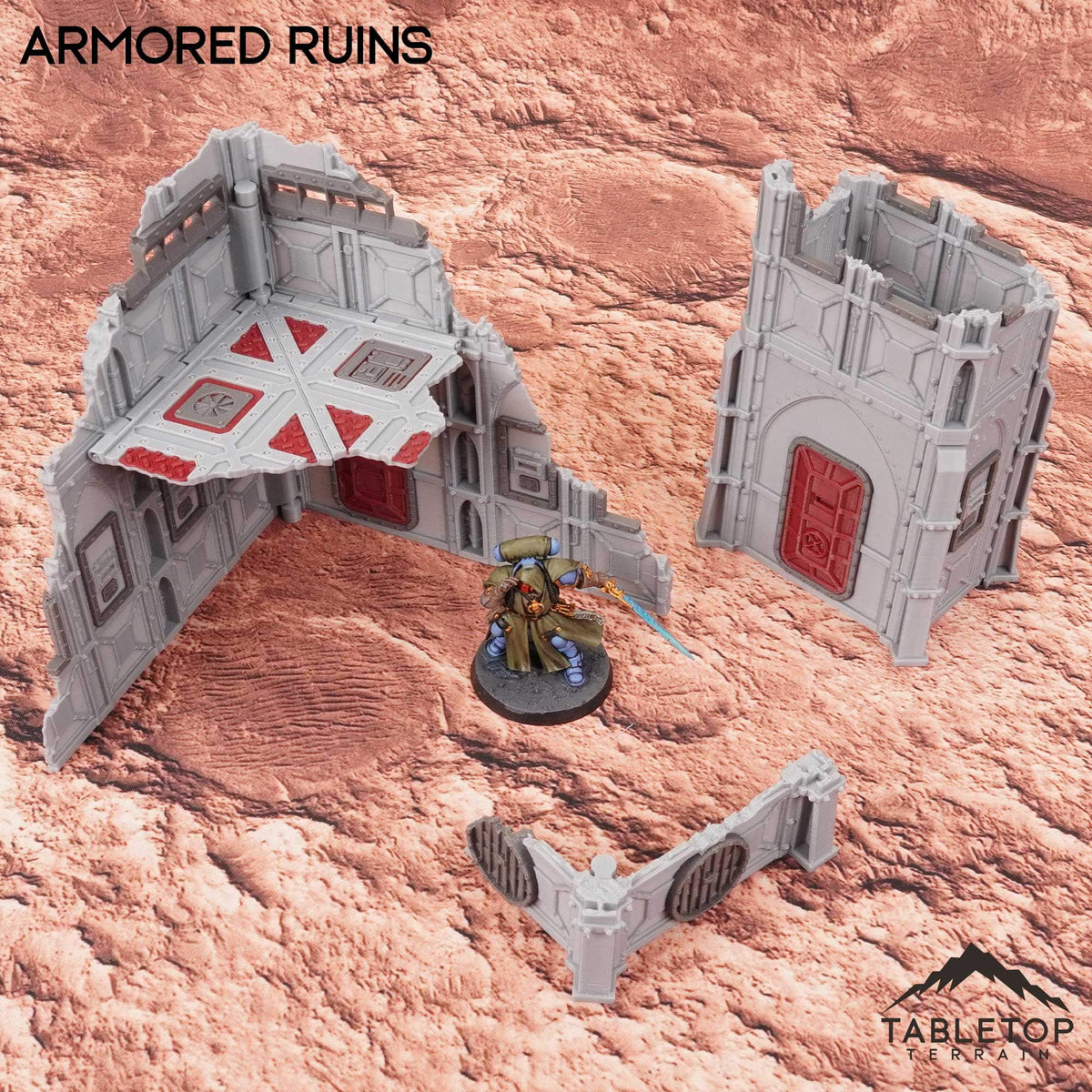 11e Armored Ruins Foldable Tournament Terrain