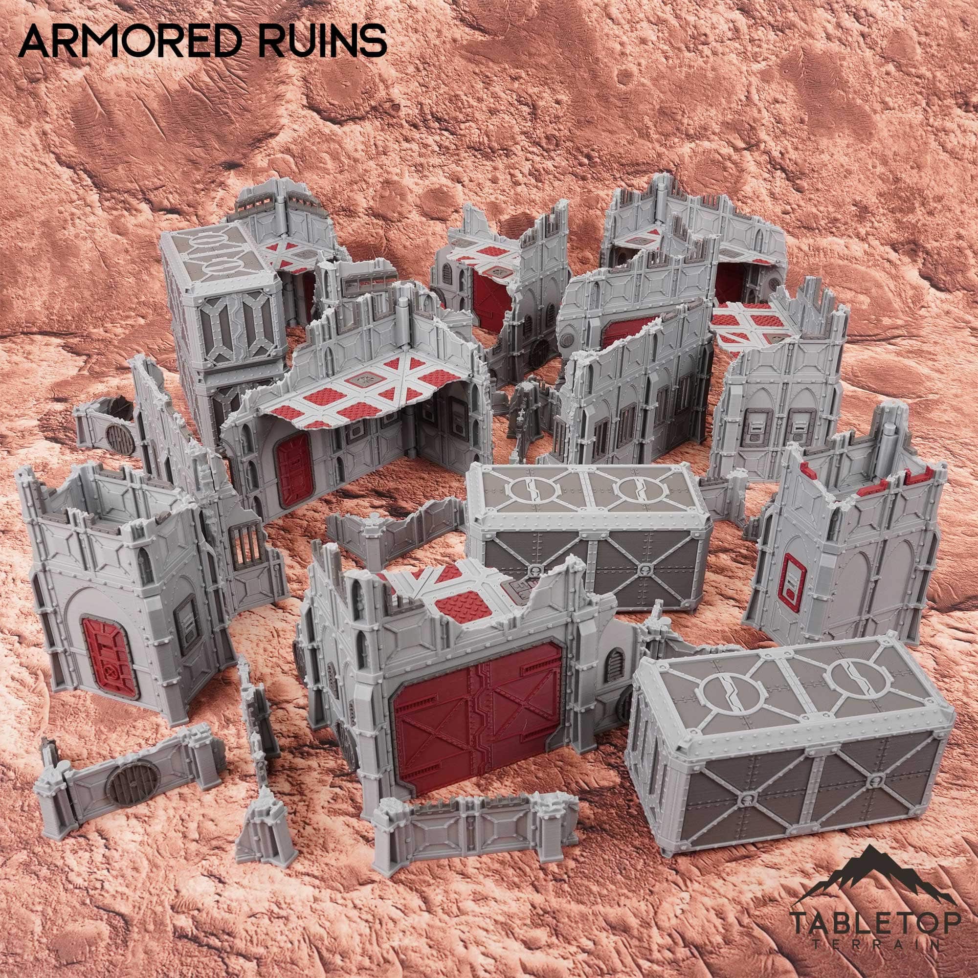 11e Armored Ruins Foldable Tournament Terrain