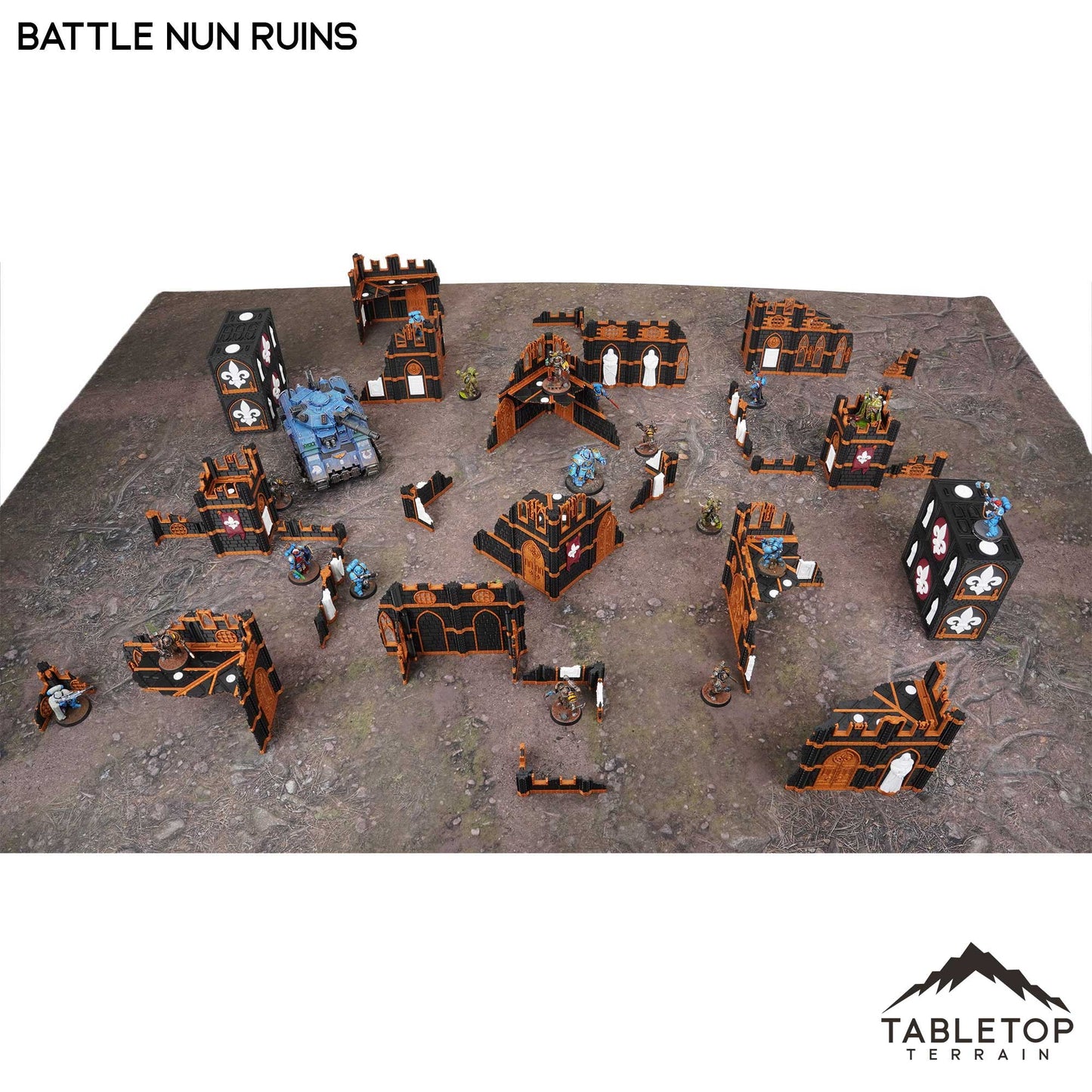 11e Battle Nun Ruins Foldable Tournament Terrain