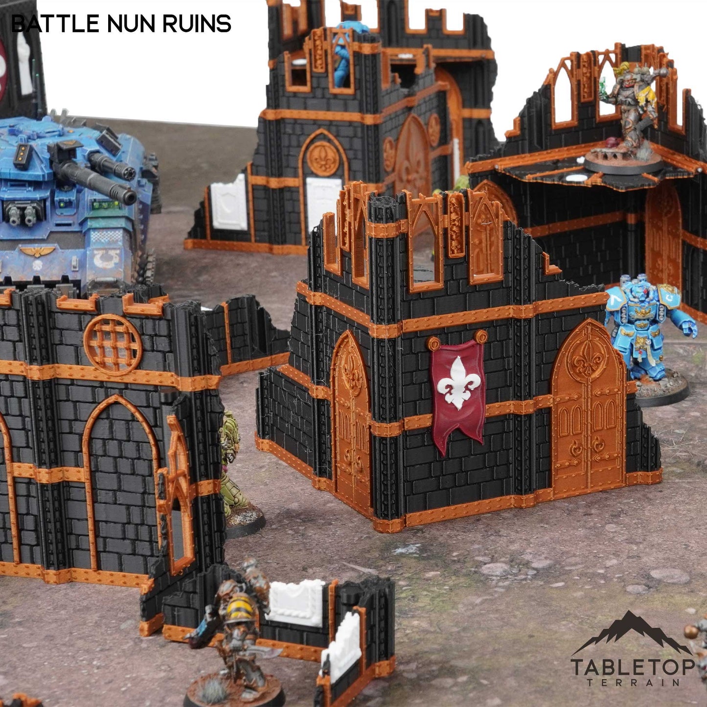 11e Battle Nun Ruins Foldable Tournament Terrain