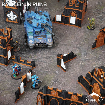 11e Battle Nun Ruins Foldable Tournament Terrain