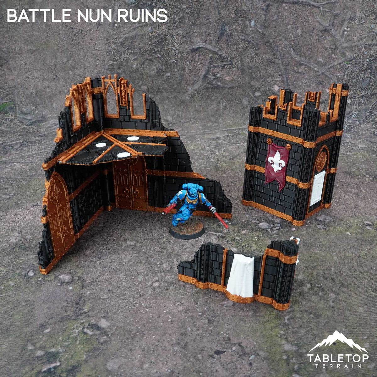11e Battle Nun Ruins Foldable Tournament Terrain