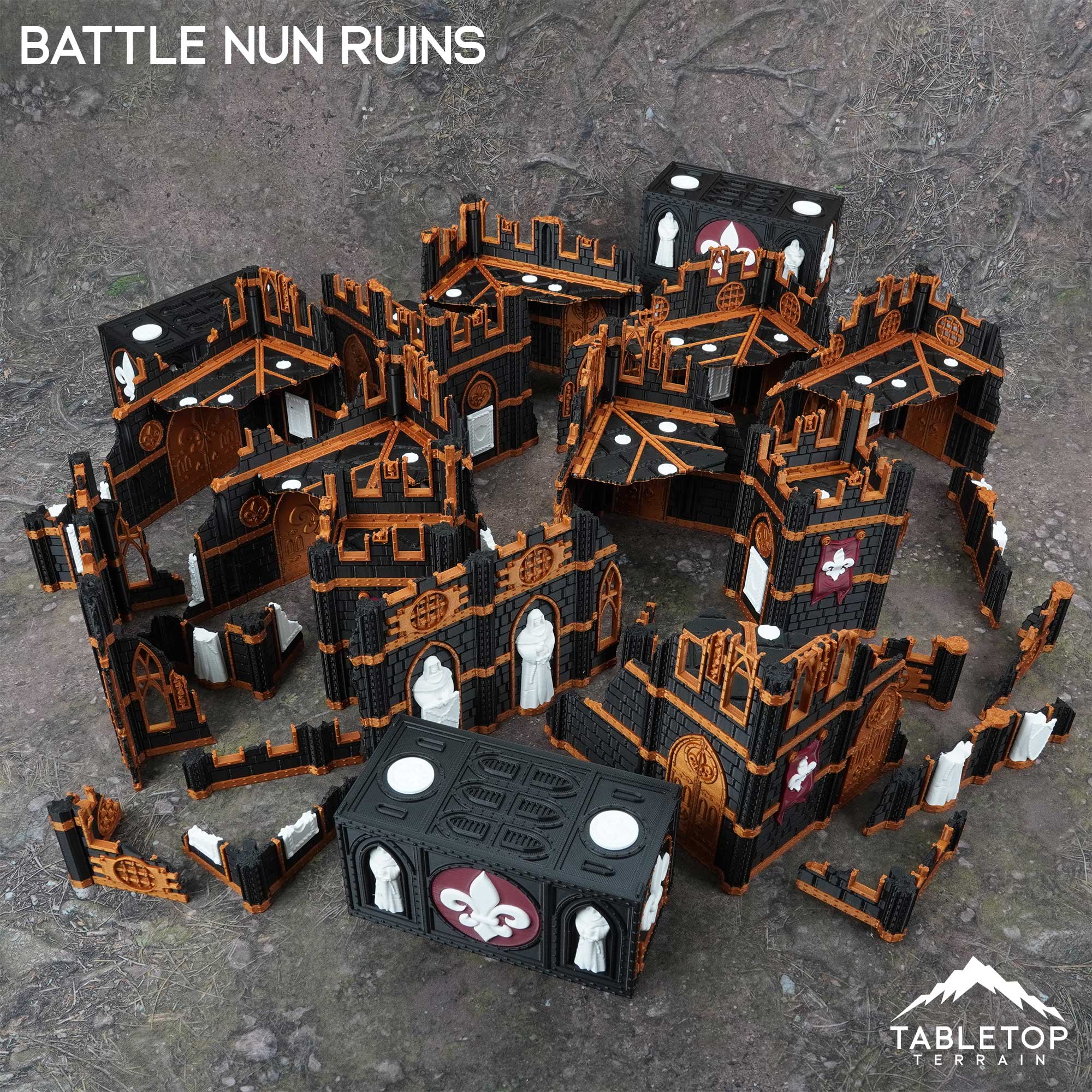 11e Battle Nun Ruins Foldable Tournament Terrain