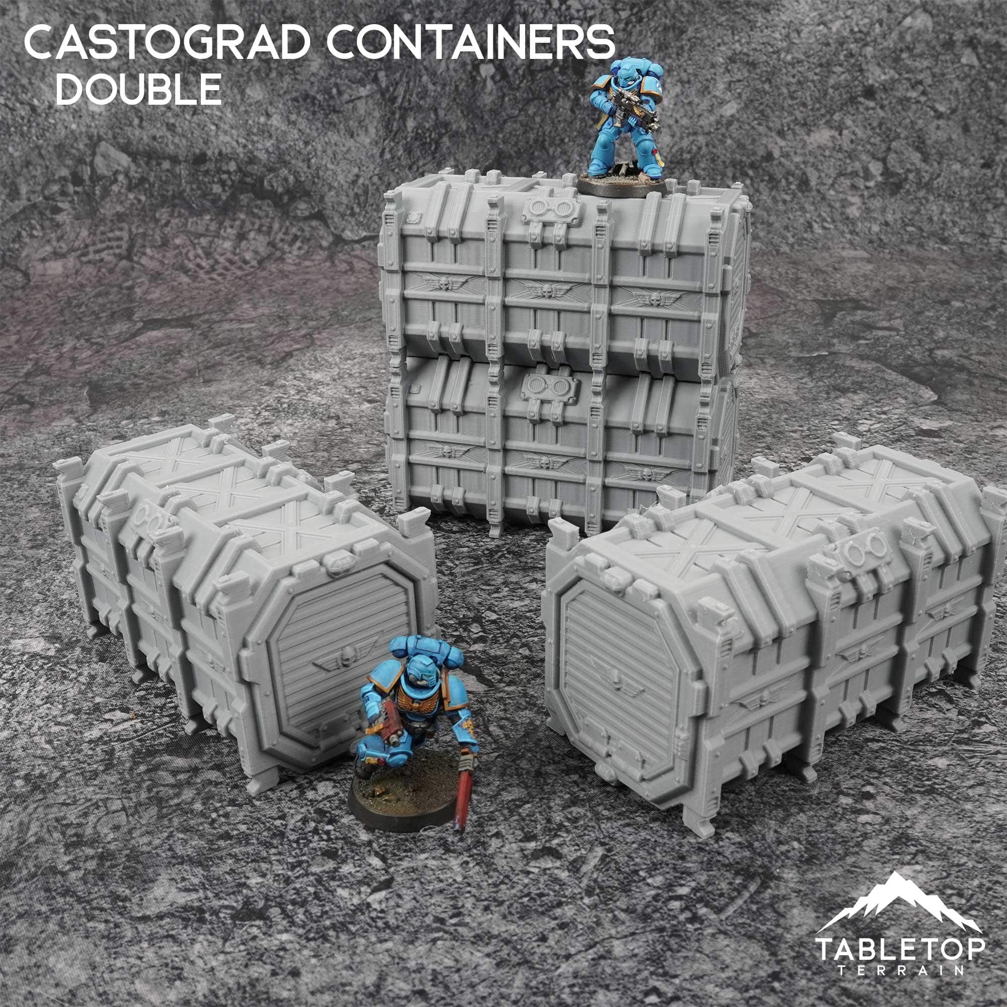 11e Castograd Stackable Double Containers