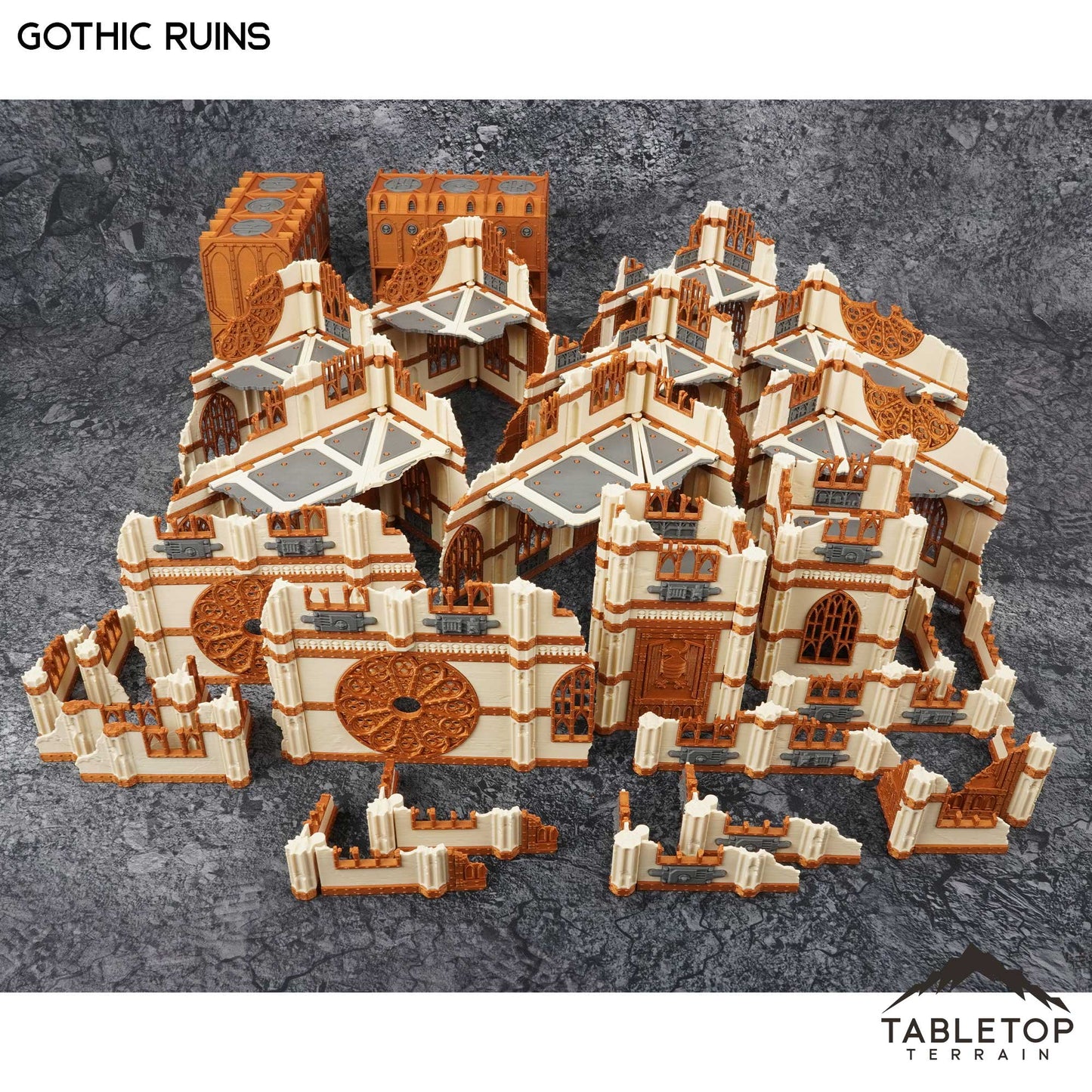 11e Gothic Ruins Foldable Tournament Terrain