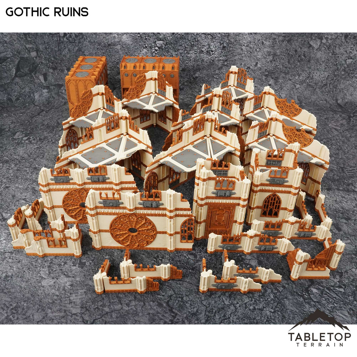 11e Gothic Ruins Foldable Tournament Terrain