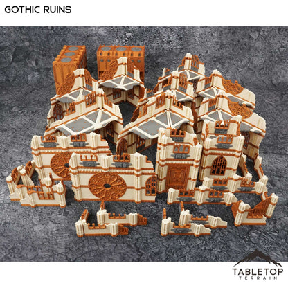 11e Gothic Ruins Foldable Tournament Terrain