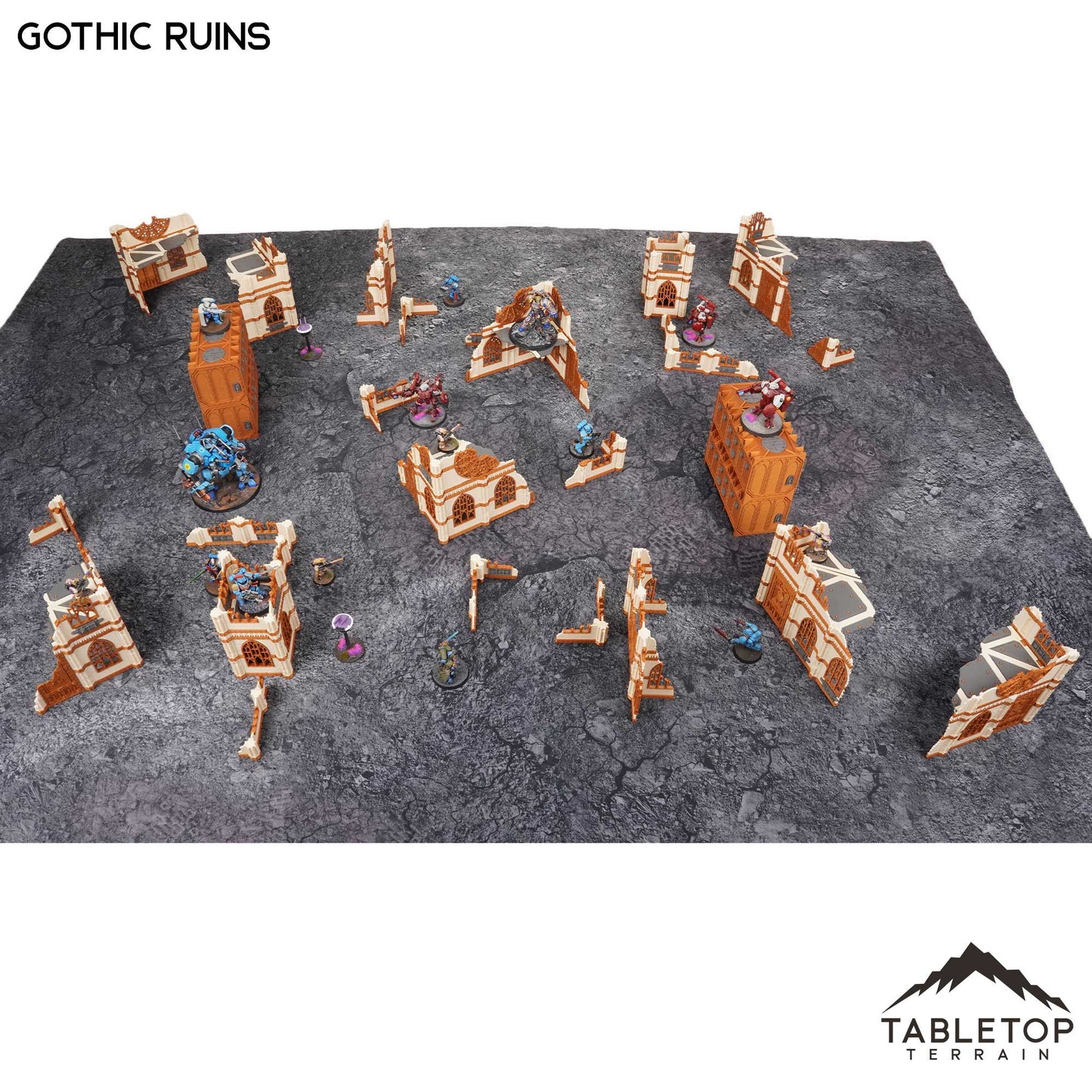 11e Gothic Ruins Foldable Tournament Terrain