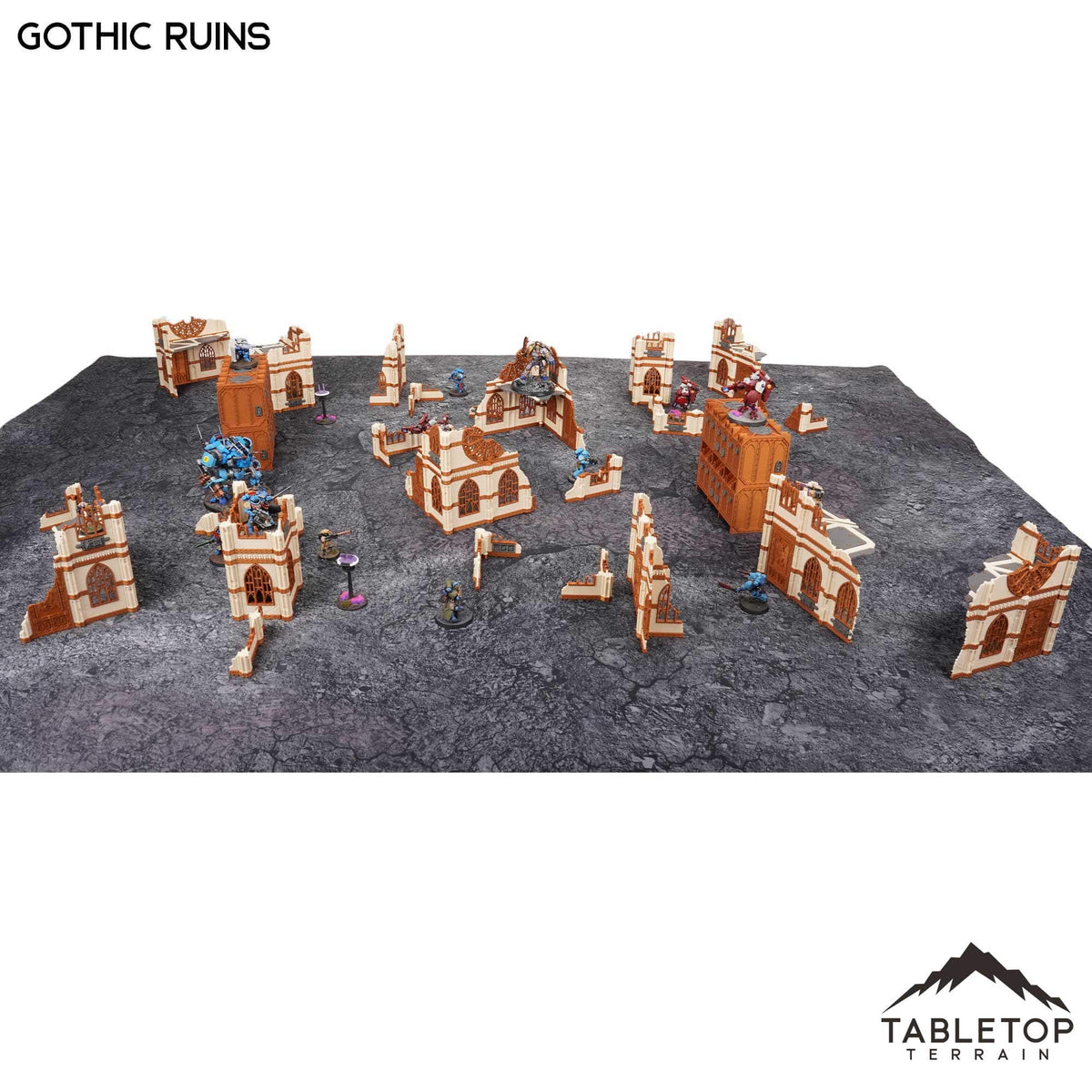 11e Gothic Ruins Foldable Tournament Terrain