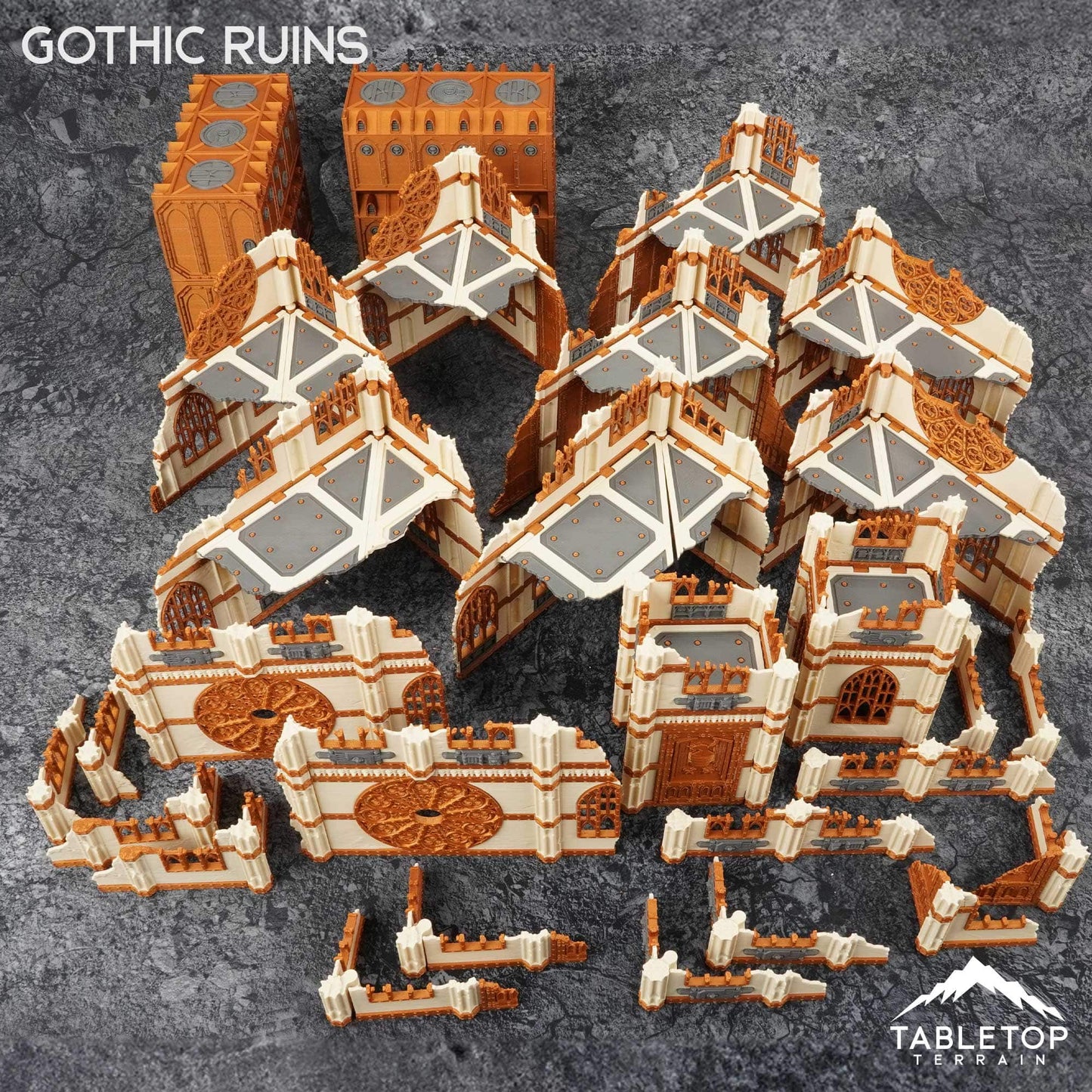 11e Gothic Ruins Foldable Tournament Terrain