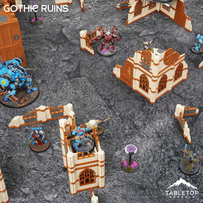 11e Gothic Ruins Foldable Tournament Terrain