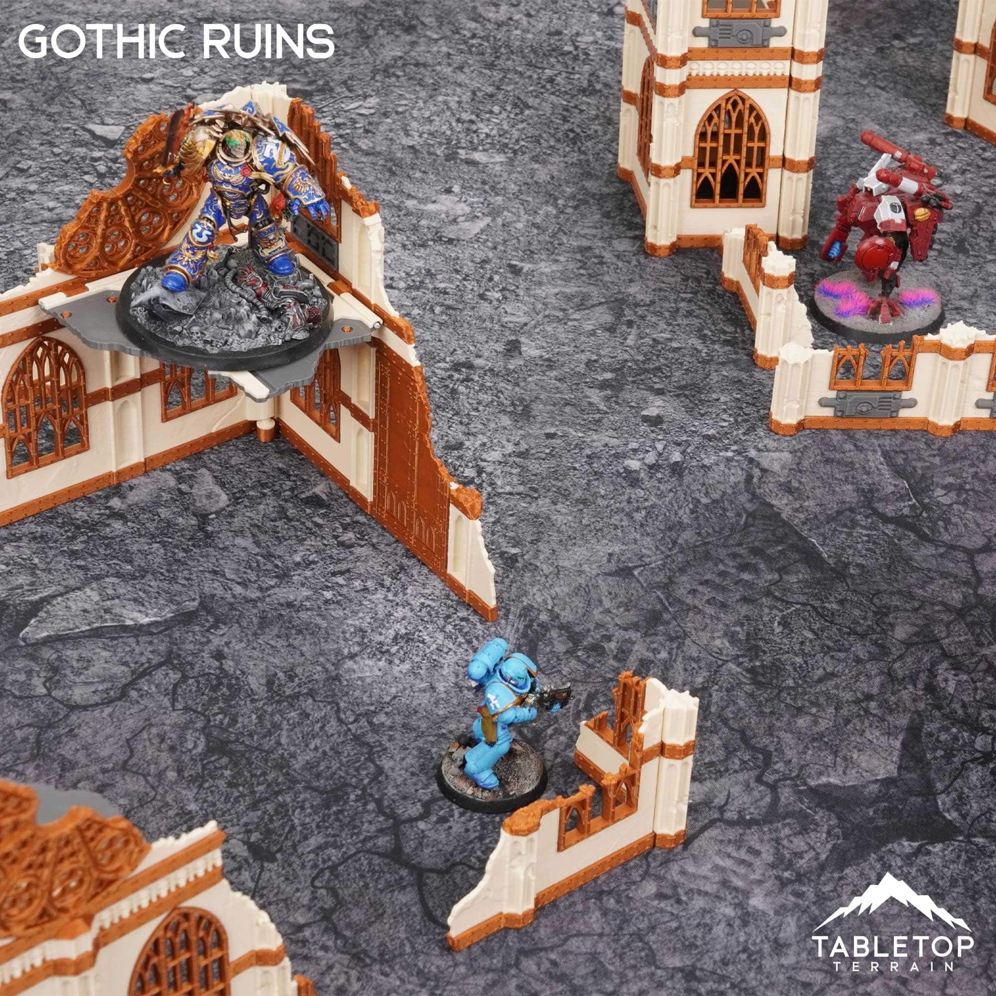 11e Gothic Ruins Foldable Tournament Terrain
