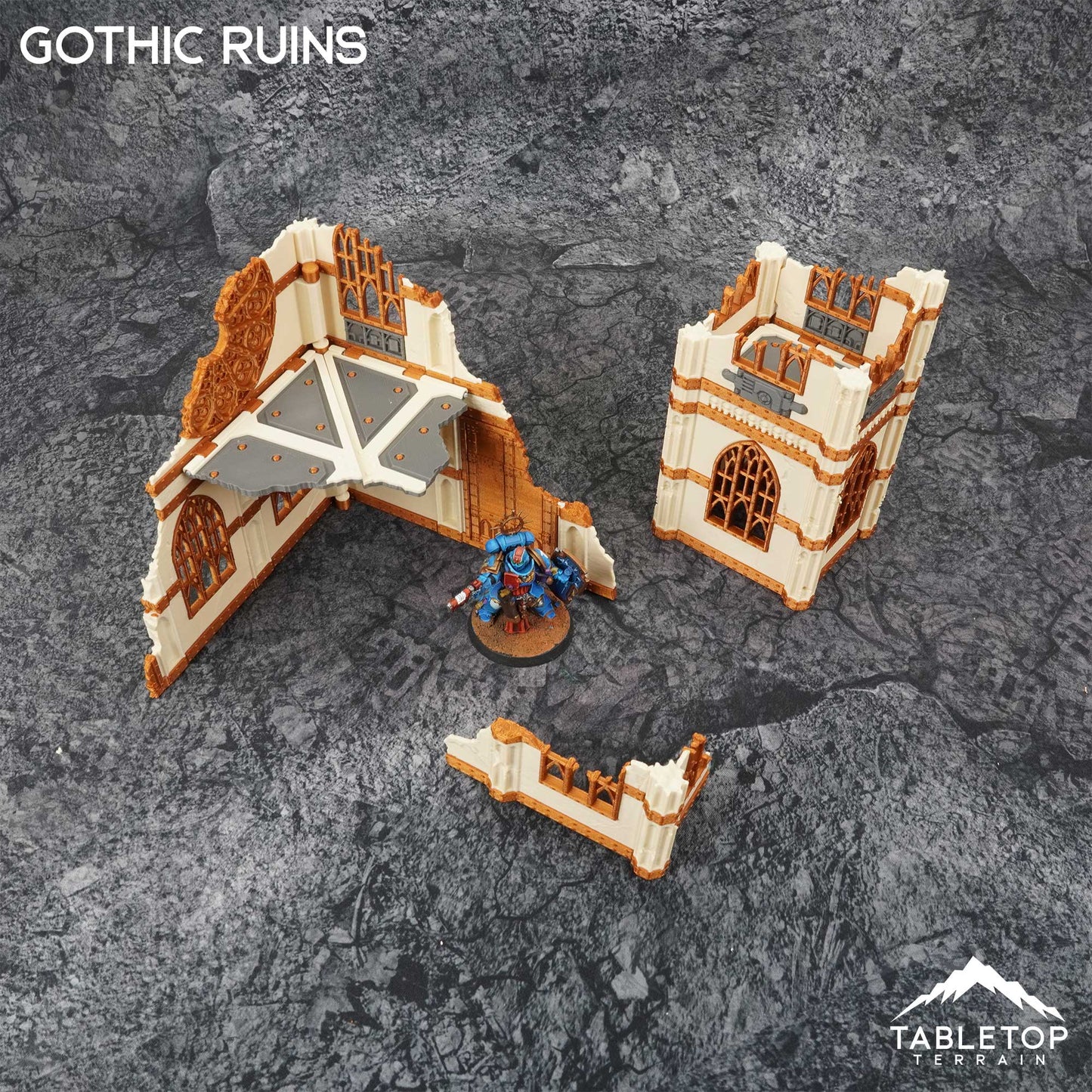 11e Gothic Ruins Foldable Tournament Terrain