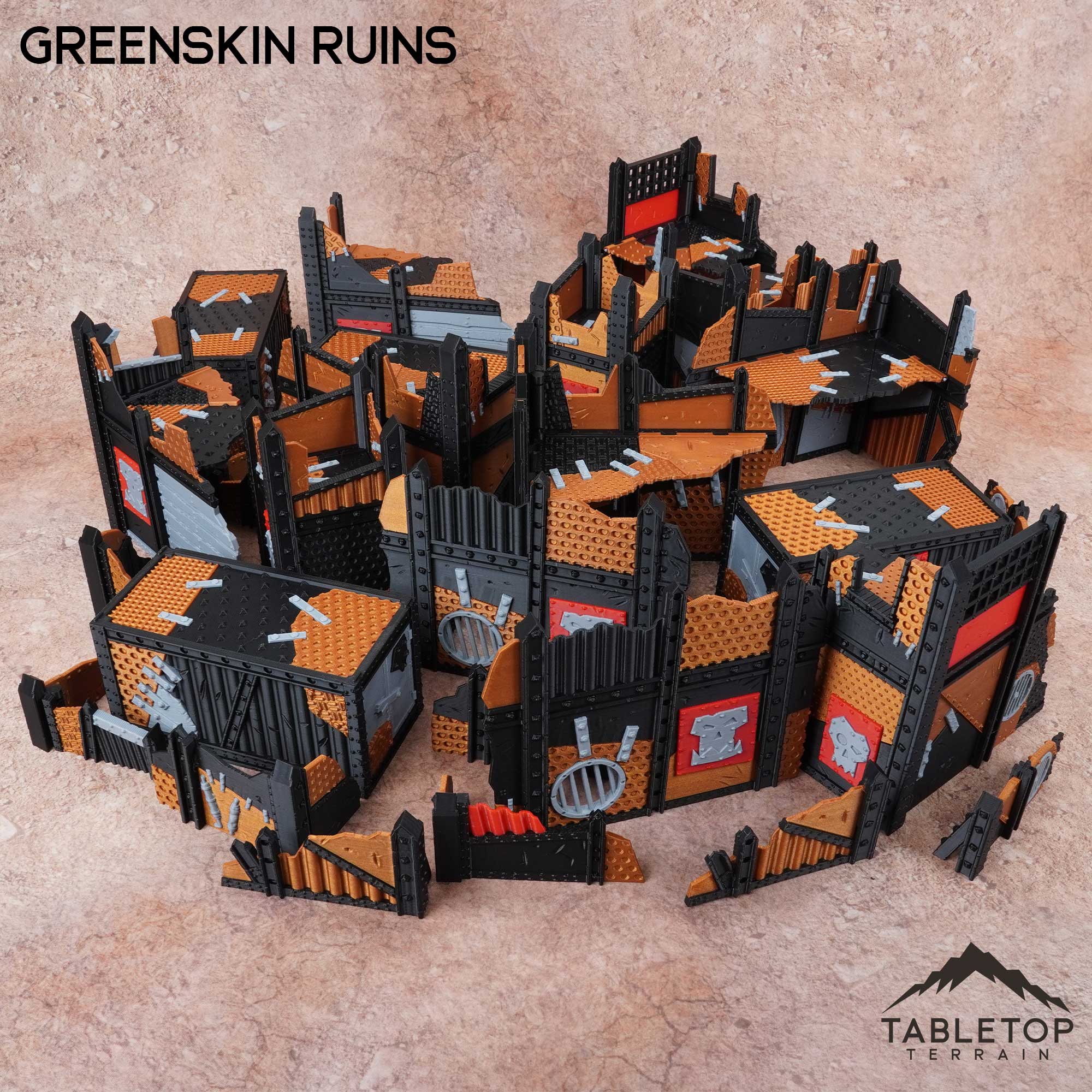 11e Greenskin Ruins Foldable Tournament Terrain